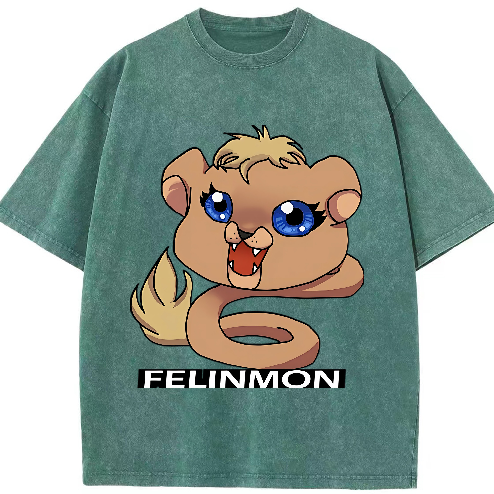 （画像用） Digimon デジタルモンスター/デジモン 綿100% ヴィンテージ風 半袖Tシャツ（フロントプリント）